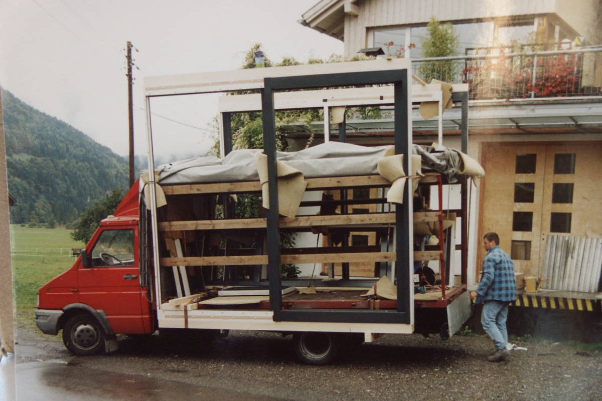 Fenster Baustelle Lieferung