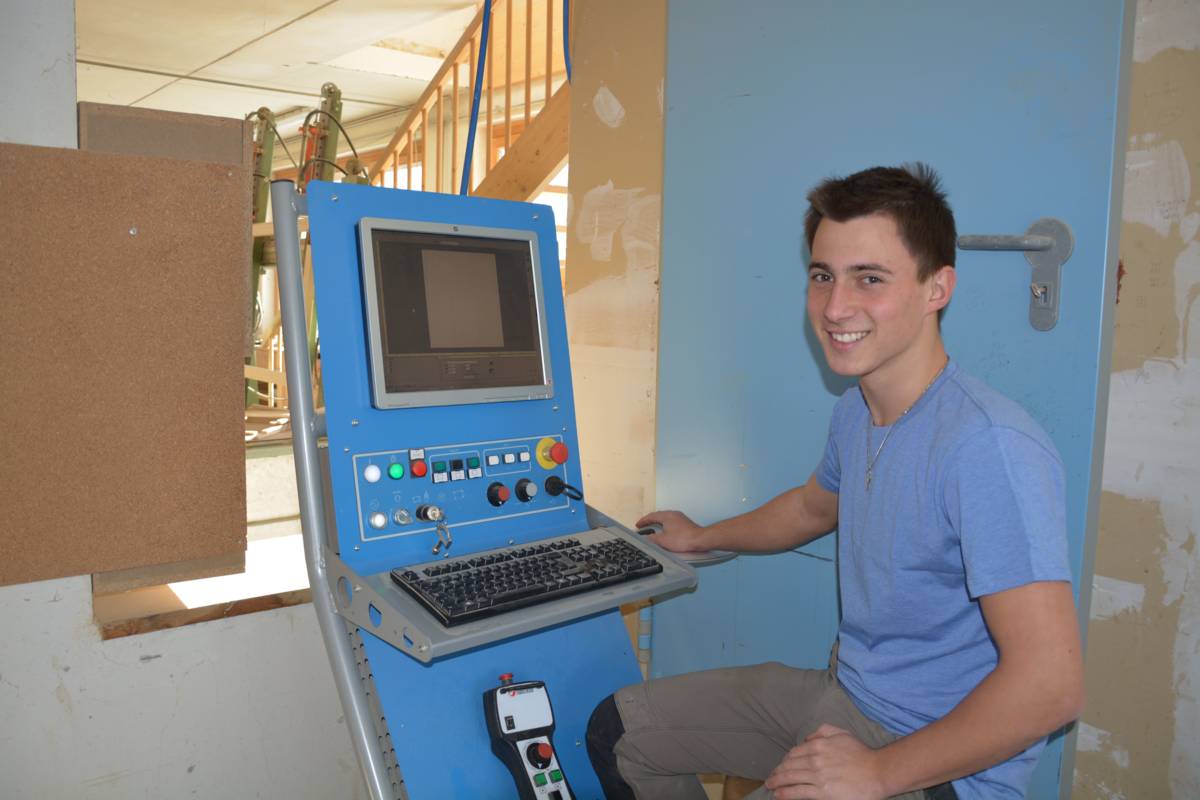 CNC Tischlerei Lehrling Stefan