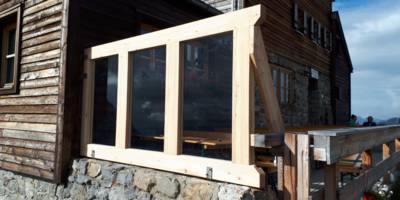 Stuttgarter Hütte Terrassenbau